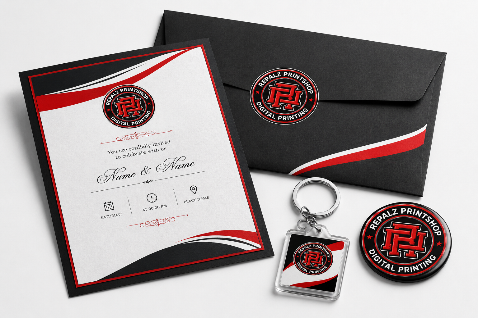 Invitations & Souvenirs service example